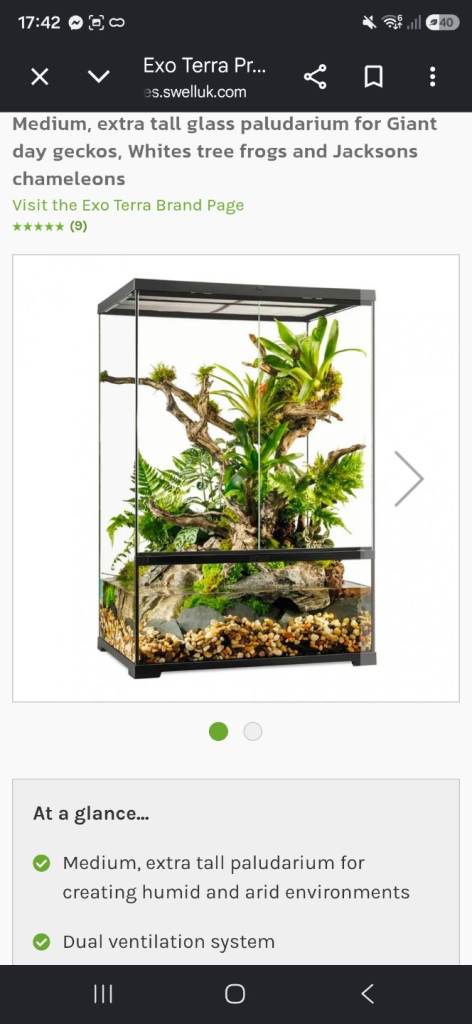 Exo terra glass vivs 