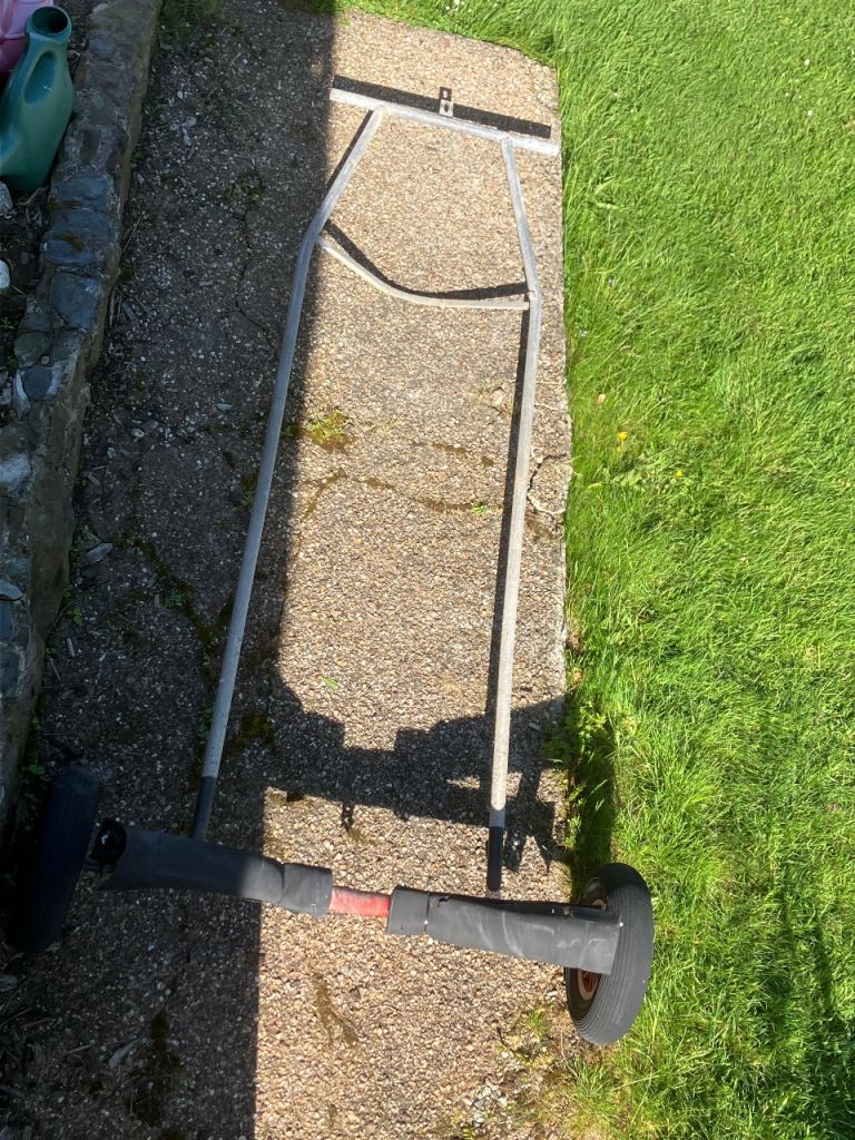 Launch trolley for dinghy or other small boat up to about 14 feet galvanised