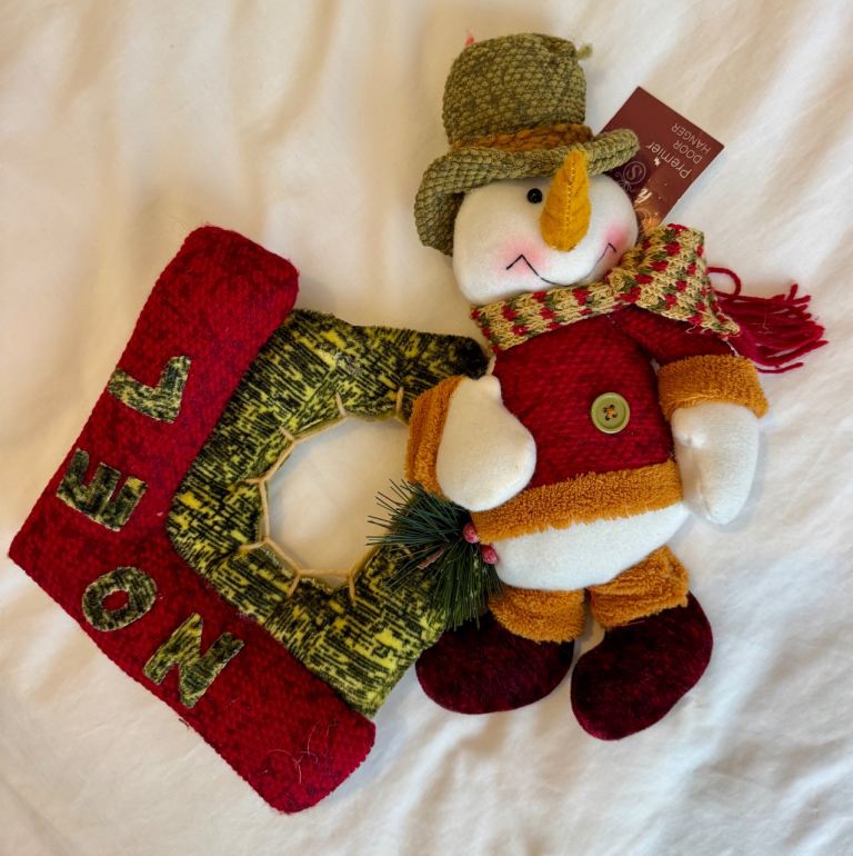 Premier Christmas Snowman Door Hanger – New with Tags