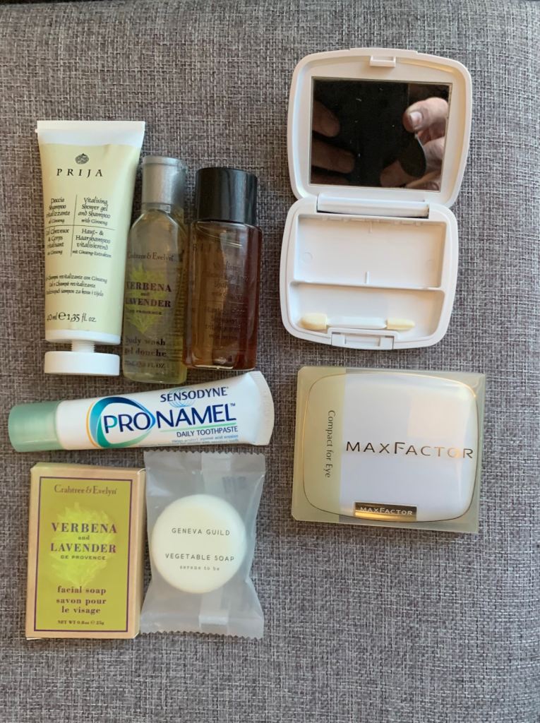 Ladies travel bag contents only