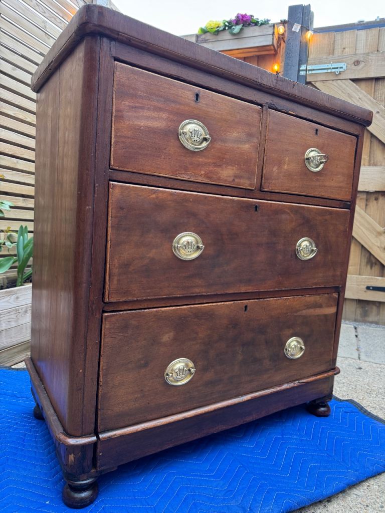 Antique Tallboy Solid Wood /18th Century