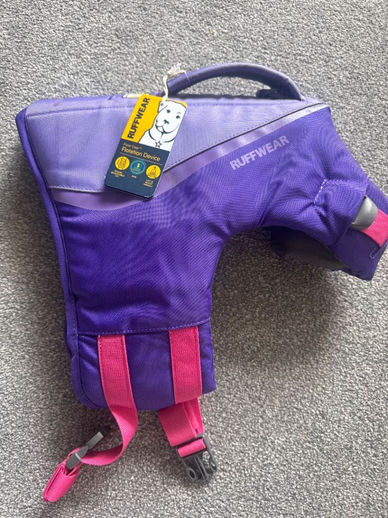 Dog life jacket medium purple 