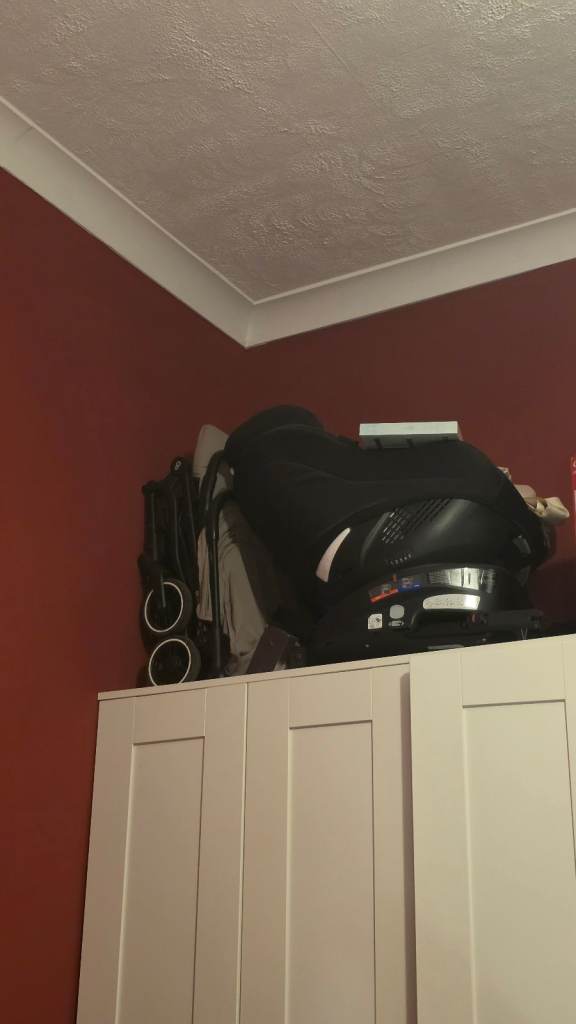 Pram and Black Baby Car Seat – Good Condition