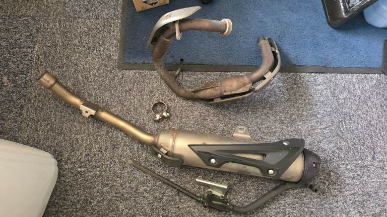 Yamaha WR125R & X genuine complete original exhaust system
