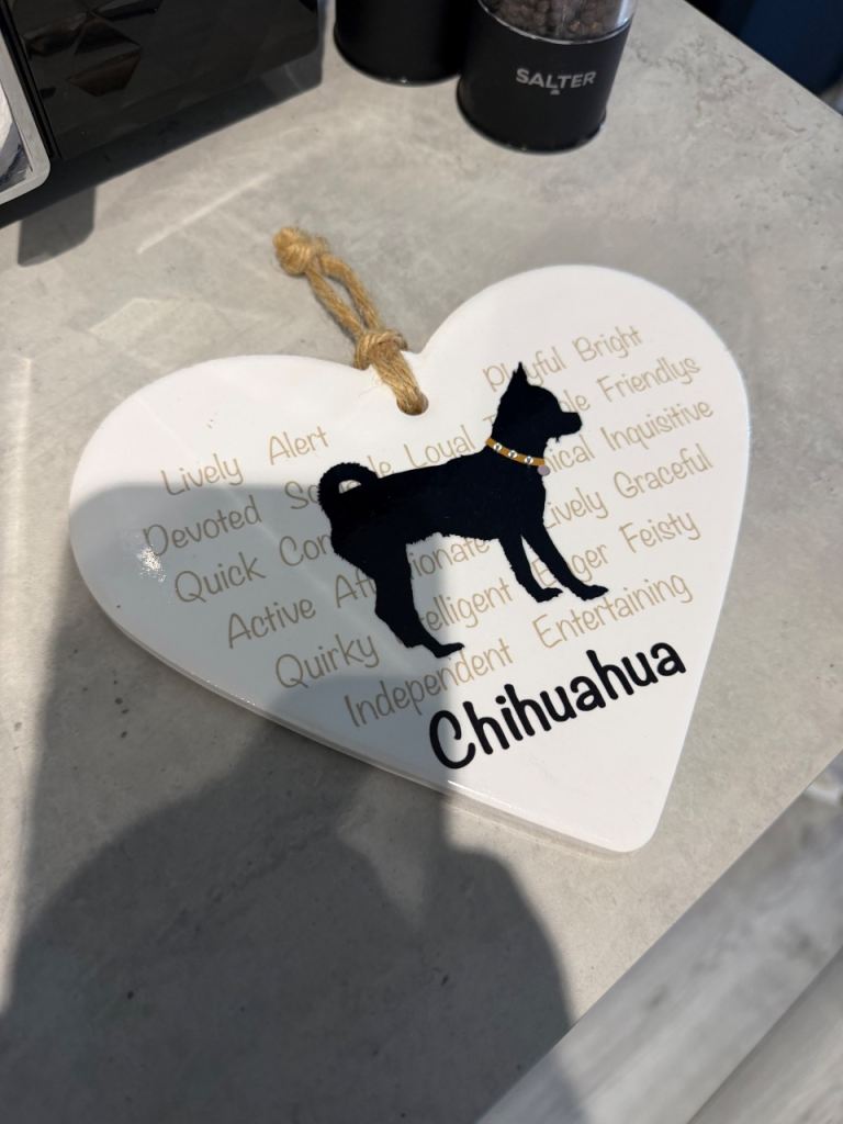 Chihuahua wall plaque 