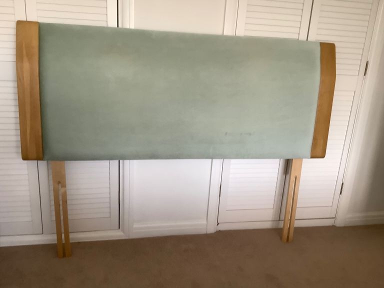 FREE.King sized bed head ex cond in sea green.