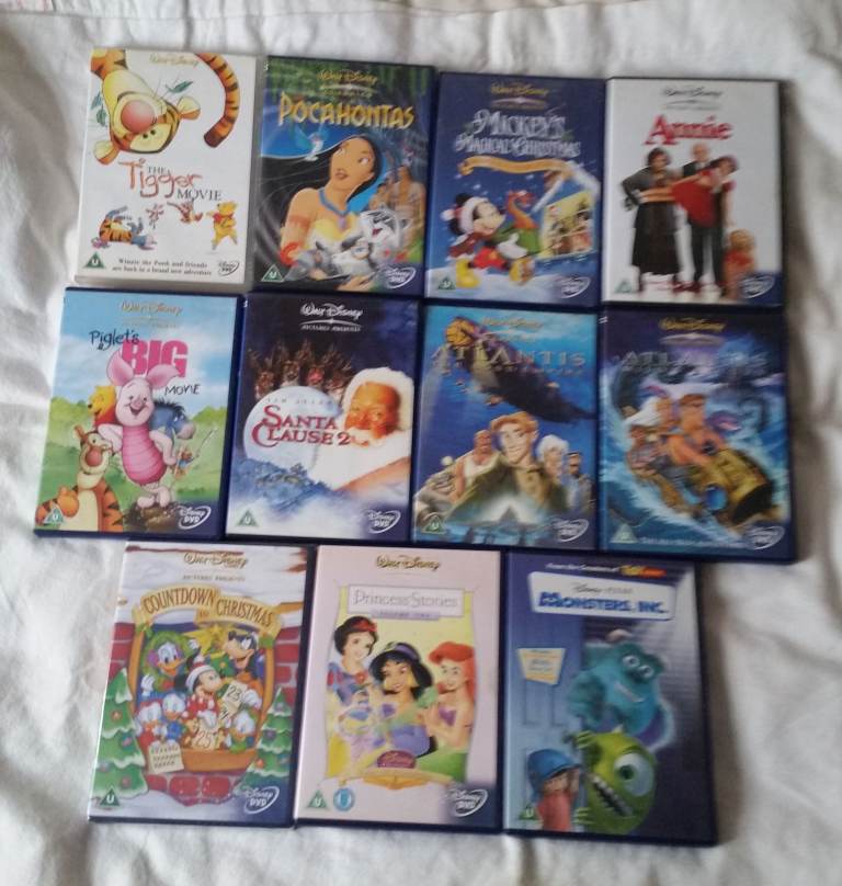 Job Lot Vintage Walt Disney Childrens dvd's discs Movies (16) £20 