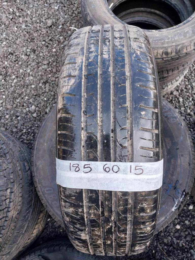 185 60 15 single part worn tyres 