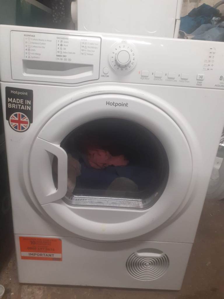 Hotpoint Tumble Dryer – White, Good Condition
