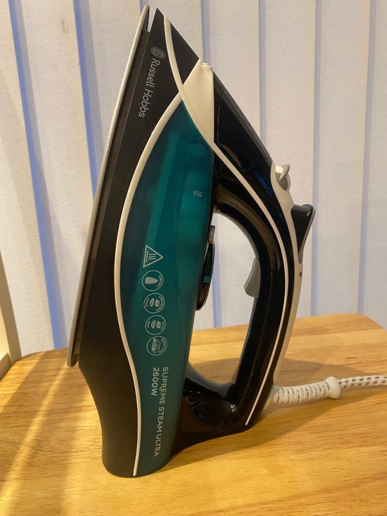 RUSSELL HOBBS Supreme Steam 23260 Iron - Black & Blue