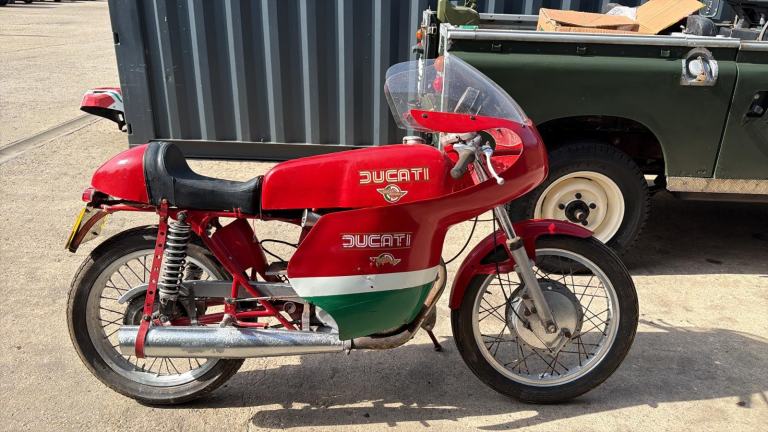 1975 Ducati 250cc narrow case, Steve tomkinson engine, px 