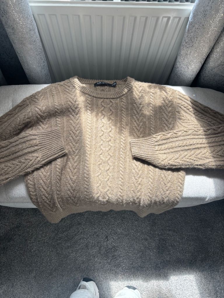 CABLE KNIT WOOL CASHMERE SWEATER - Jumper - honey tan heather Ralph Lauren petite
