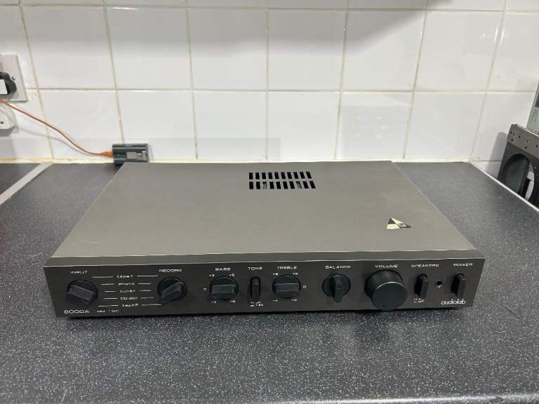 PENDING. Audiolab 8000A integrated amplifier with turntable inputs