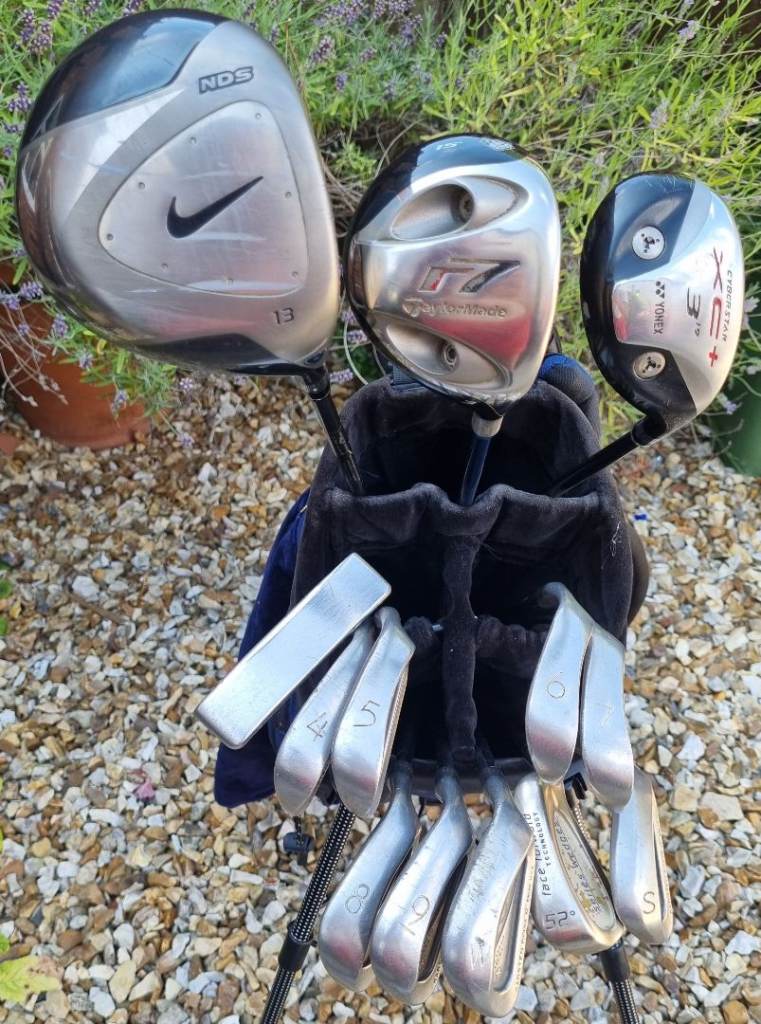 PING 4-SW & putter, NIKE NDS driver, Taylor Made R7, Yonex Cyberstar hybrid, PING stand-bag & MORE +