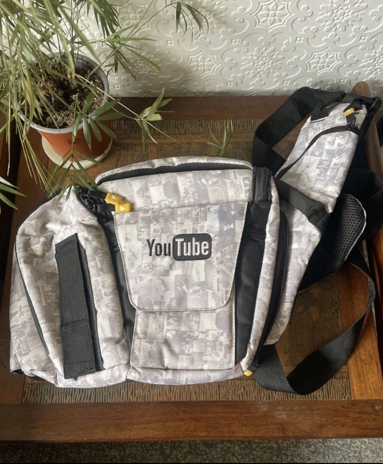 Vintage YouTube 100K DSLR Camera Bag Award OG Creator Plaque 2010s Rare