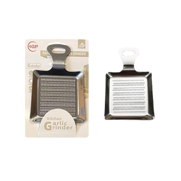 Stainless Steel Ginger Grater Kitchen Flat Ginger Garlic Grater 7.5 x 7.2cm