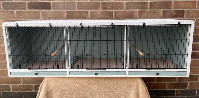 Bird Box X 3 Triple Breeding Cages Finch Canary