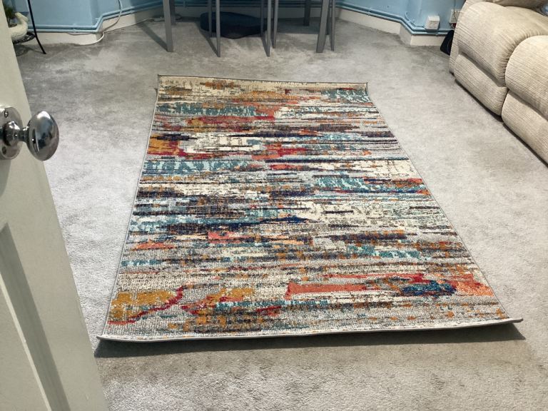 RUG Polypropylene mixed colours abstract design