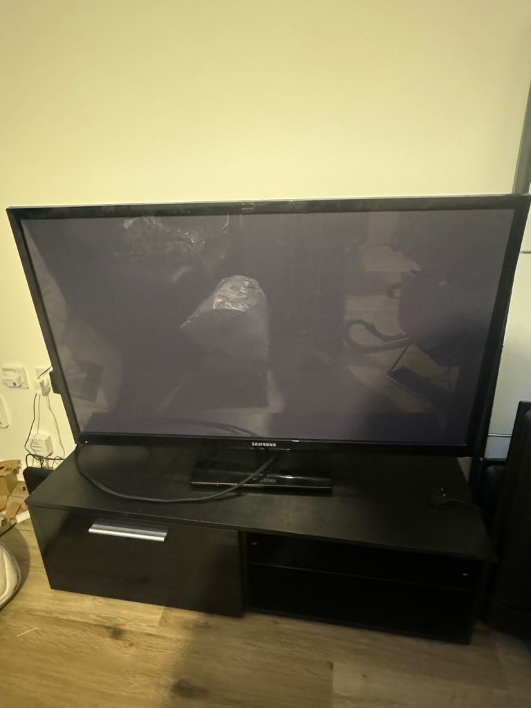 Black TV stand 