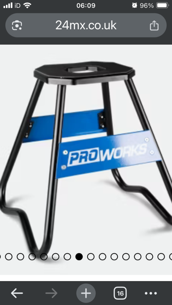 MX Blue YZ Motocross Bike stand NEW Boxed