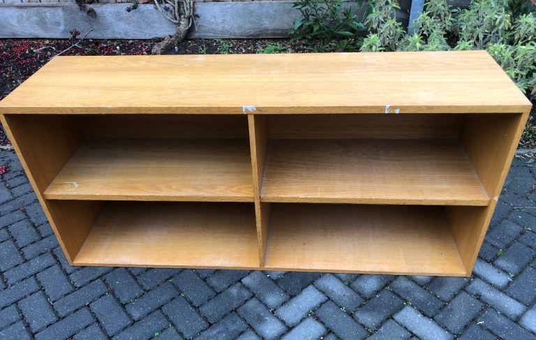 Retro Bookshelves Library Bookshop Workshop  Garage Storage Oak Effect 