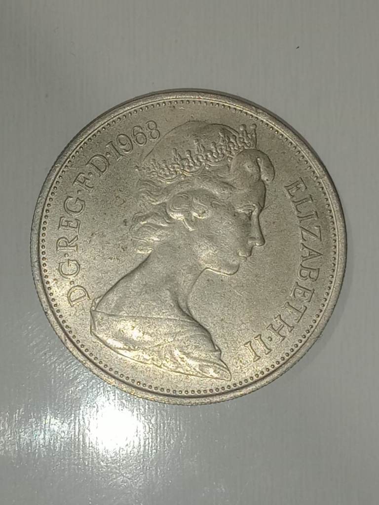 Extremely rare 1968 ten pence piece