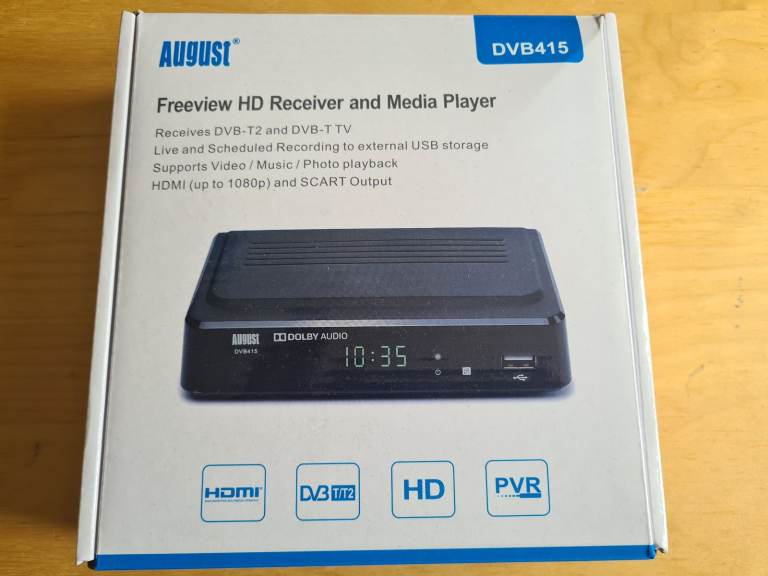 Never Miss a Show! - August DVB415 Freeview 1080p HD Recorder and Media Player