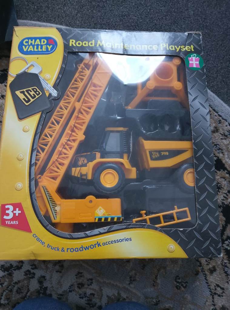 Chad Valley JCB Road Maintenance Playset - New in Box
