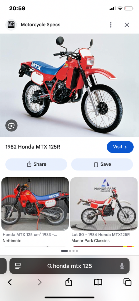 Wanted Honda MTX 125
