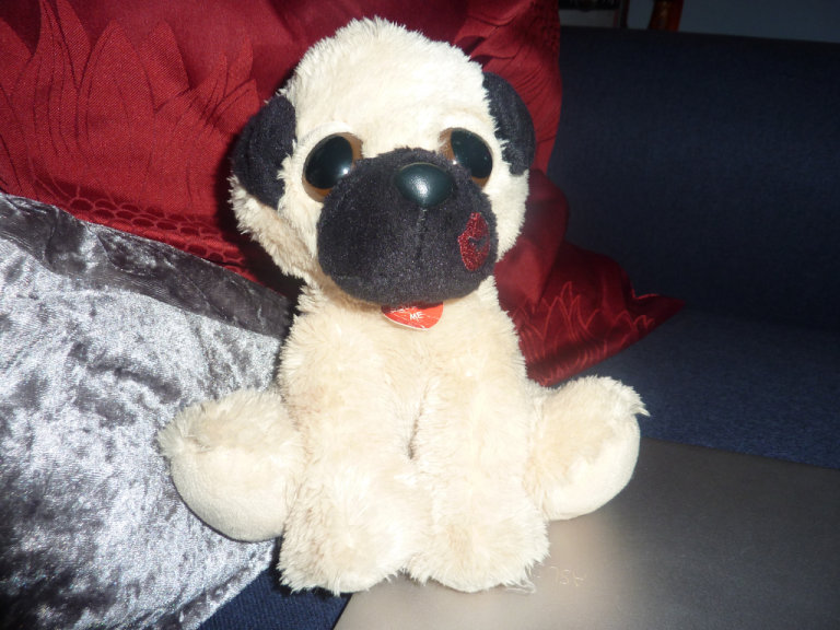 'Kissing' Puppy Squeeze & Hear Him Send a Kiss! 