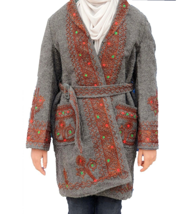 Ladies Girls Afghan Chitral Coat Chugha Pakol Patu Mens Wool Jacket Winter Girls