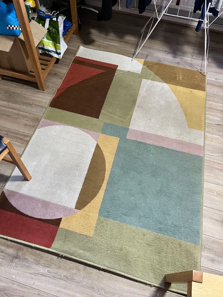 Geometric fun Ikea carpet