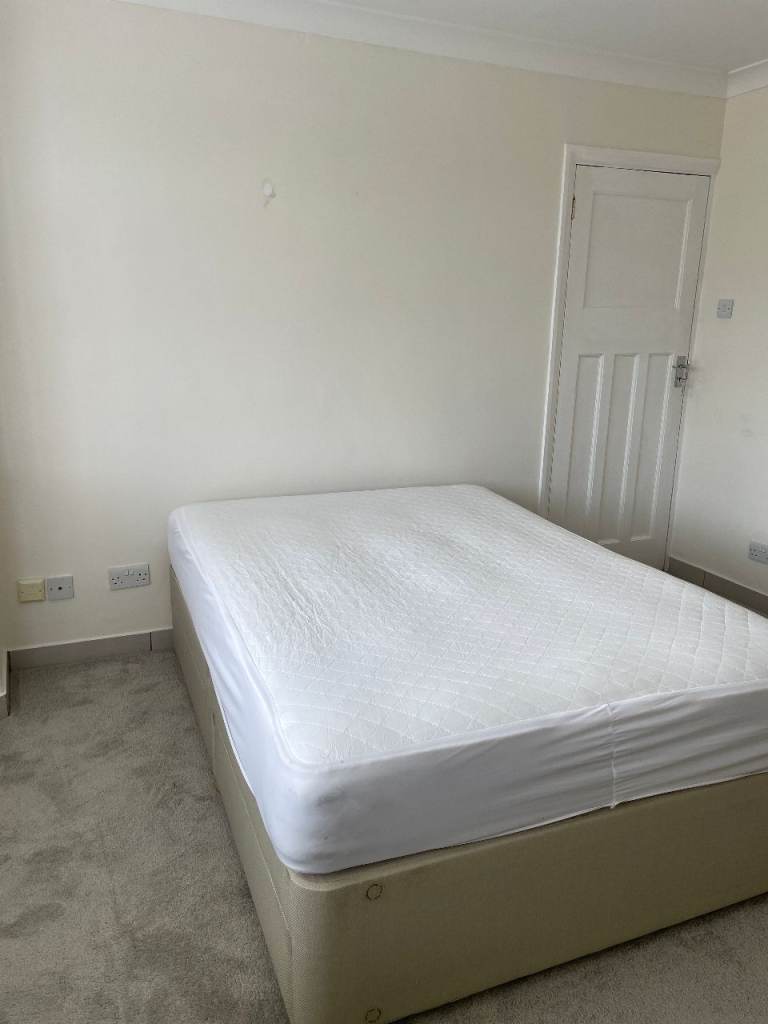 Double Divan Bed with Mattress – Good Condition