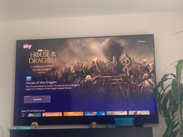 Sky Glass 55-inch Smart TV – Gen1 Black, Good Condition