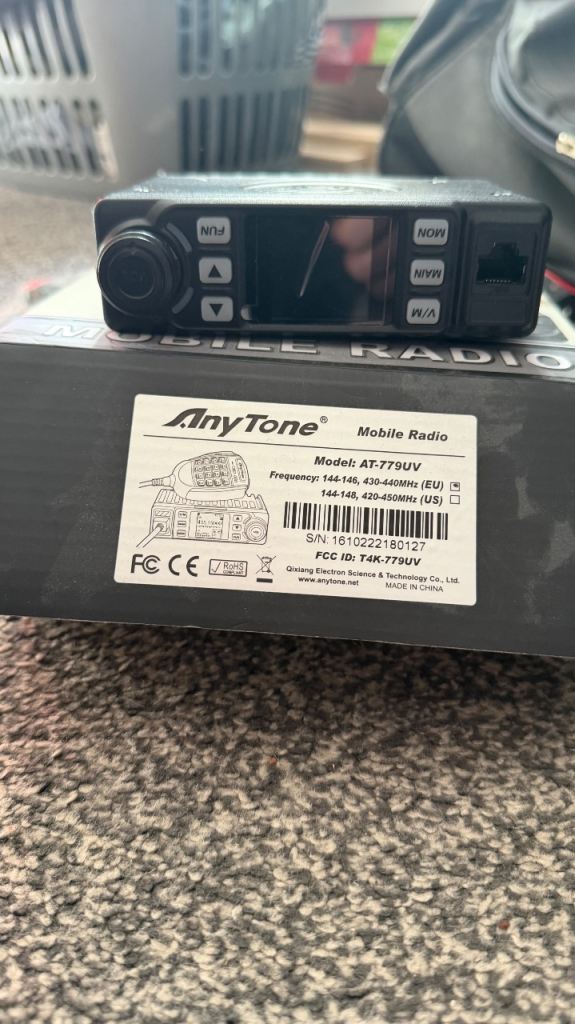 Anytone 779uv with vehicle mounting bracket 
