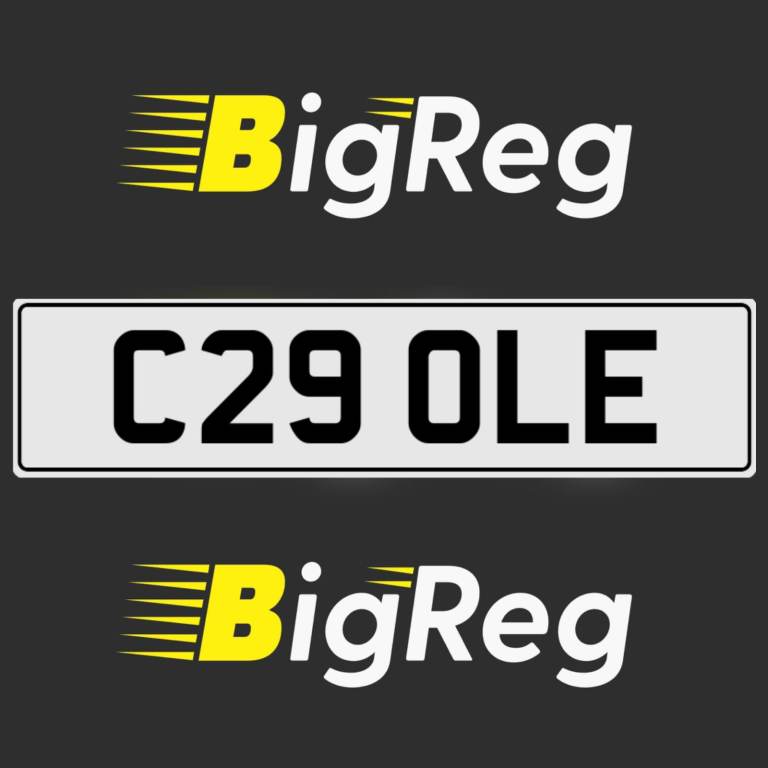 C29 OLE COLE PRIVATE PERSONAL REGISTRATION CHERISHED CAR NUMBER PLATE