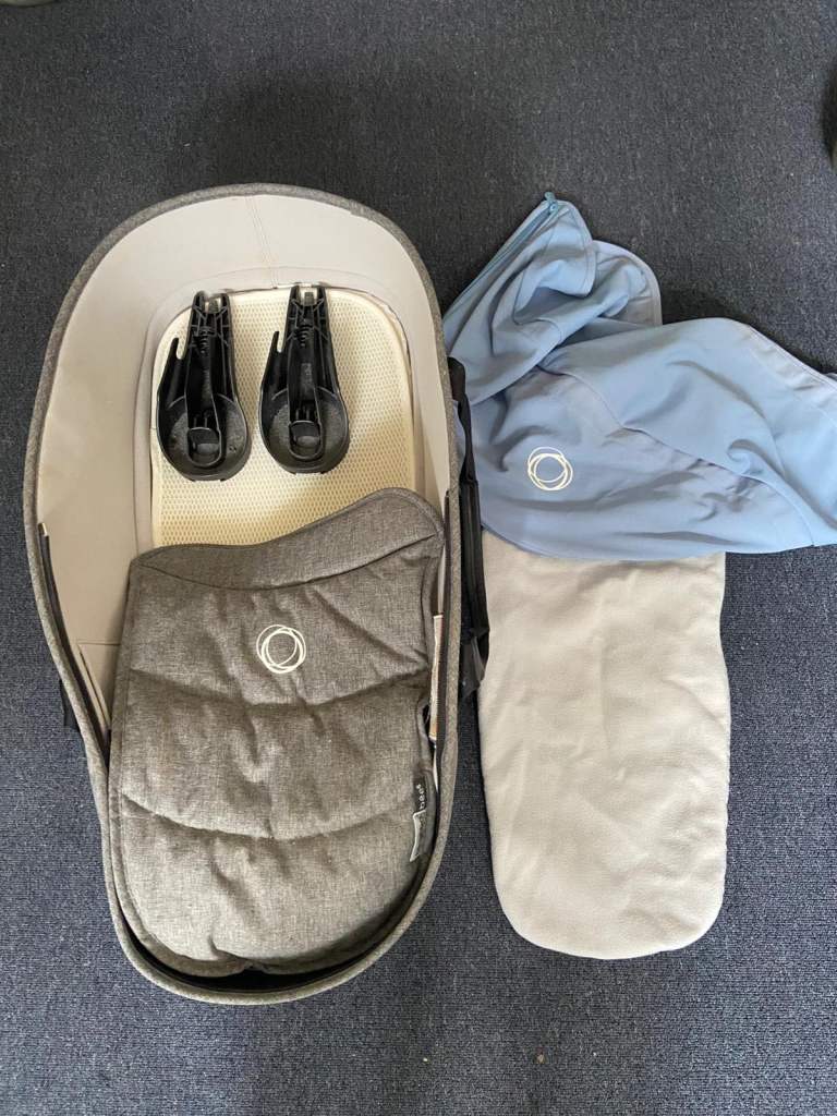 Free Bugaboo Bee 6 bassinet with Adapters & Footmuff