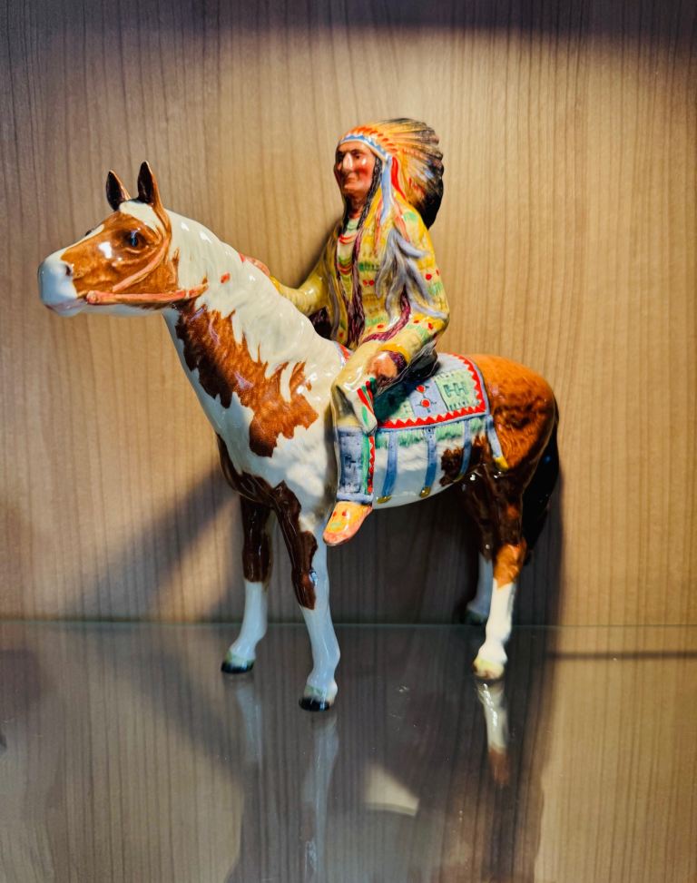 “Beswick “ Indian Chief Mounted on Horse 1990s