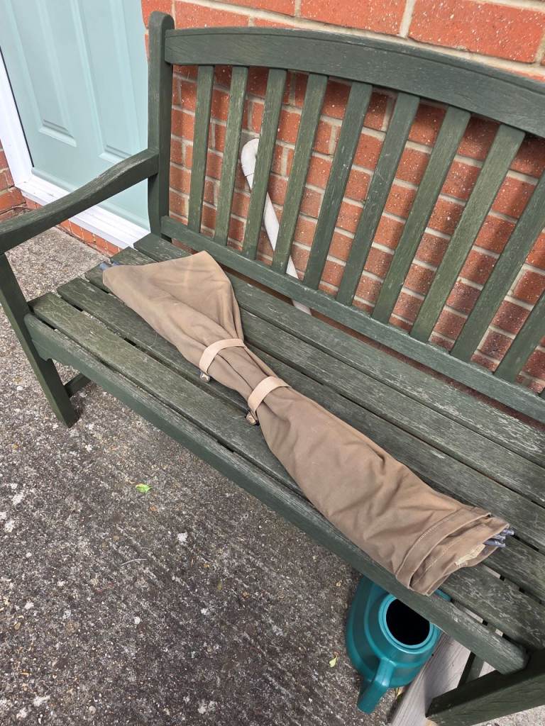 Camping bed, single, canvas