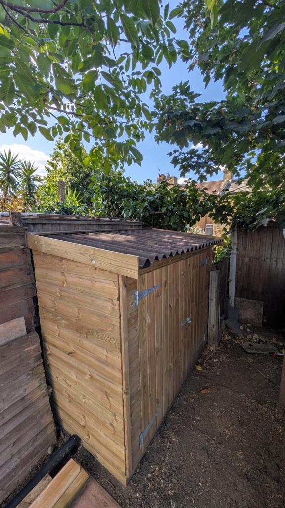 6x3 Reverse Worthing Wooden Shed – Double Doors & Onduline Roof (Under 1 Year Old)