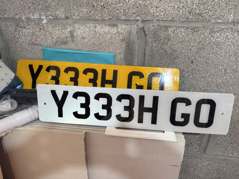 Private plate Y333H GO