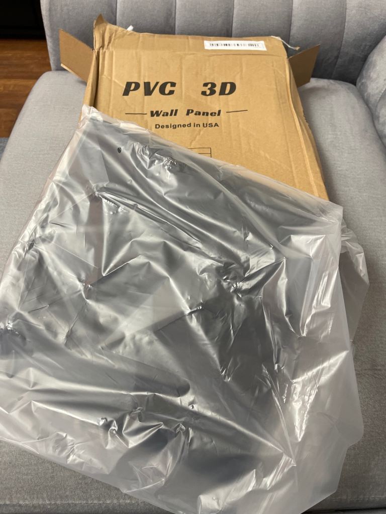 3D tiles wall panels black and white colour 