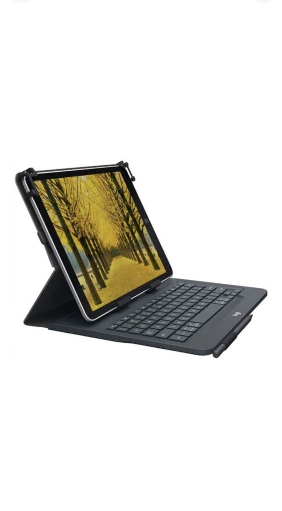 Logitech Universal Folio iPad or Tablet Case Wireless Bluetooth ITALIAN Keyboard