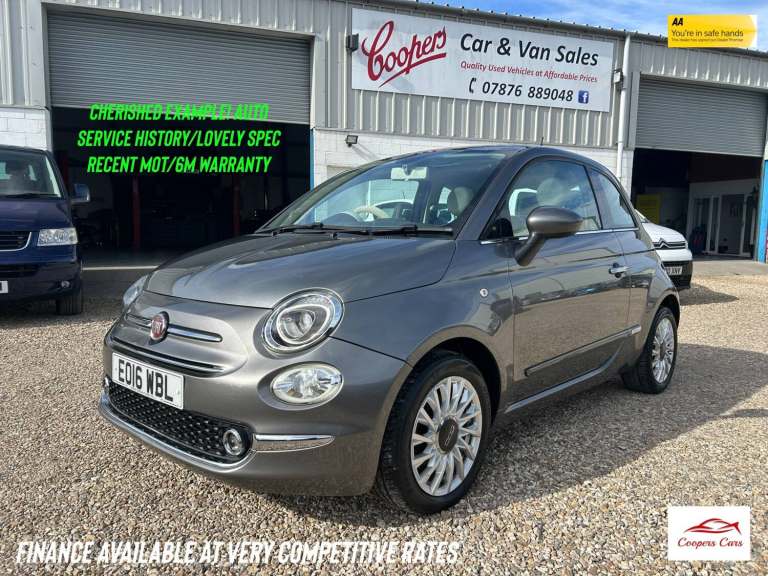 2016 Fiat 500 1.2 Lounge 3dr Dualogic HATCHBACK Petrol Automatic