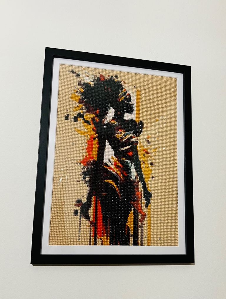 5D DIY Diamond Painting Art Mosaic Craft Handmade with Wood Frame 30cm x 40cm