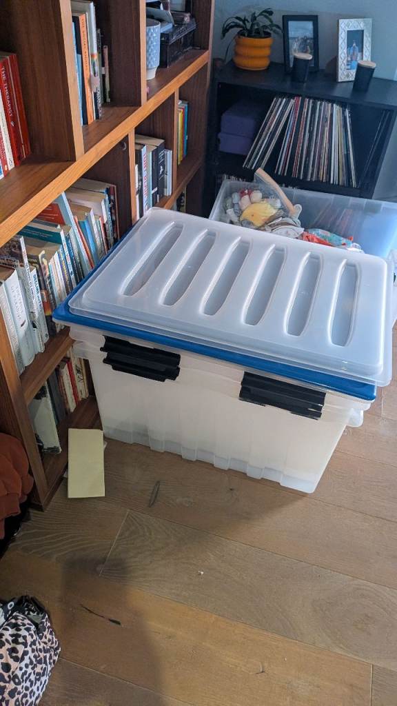 FREE - 4x -Rox Box 120L Clear Plastic Storage Box with Lid
