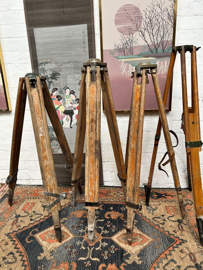  Vintage Wooden Tripods £55 Each 