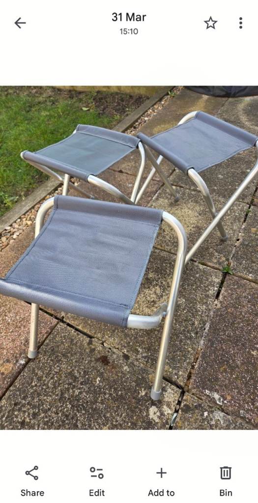 Camping stools x3