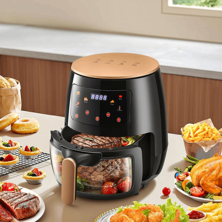 OYAJIA 5L Air Fryer, Capacity Family Size, Touch Screen 6-in-1 Multi-Function