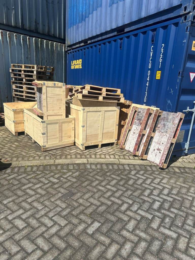 Timber Wood Wooden Crates Shipping Storage Pallet Planter